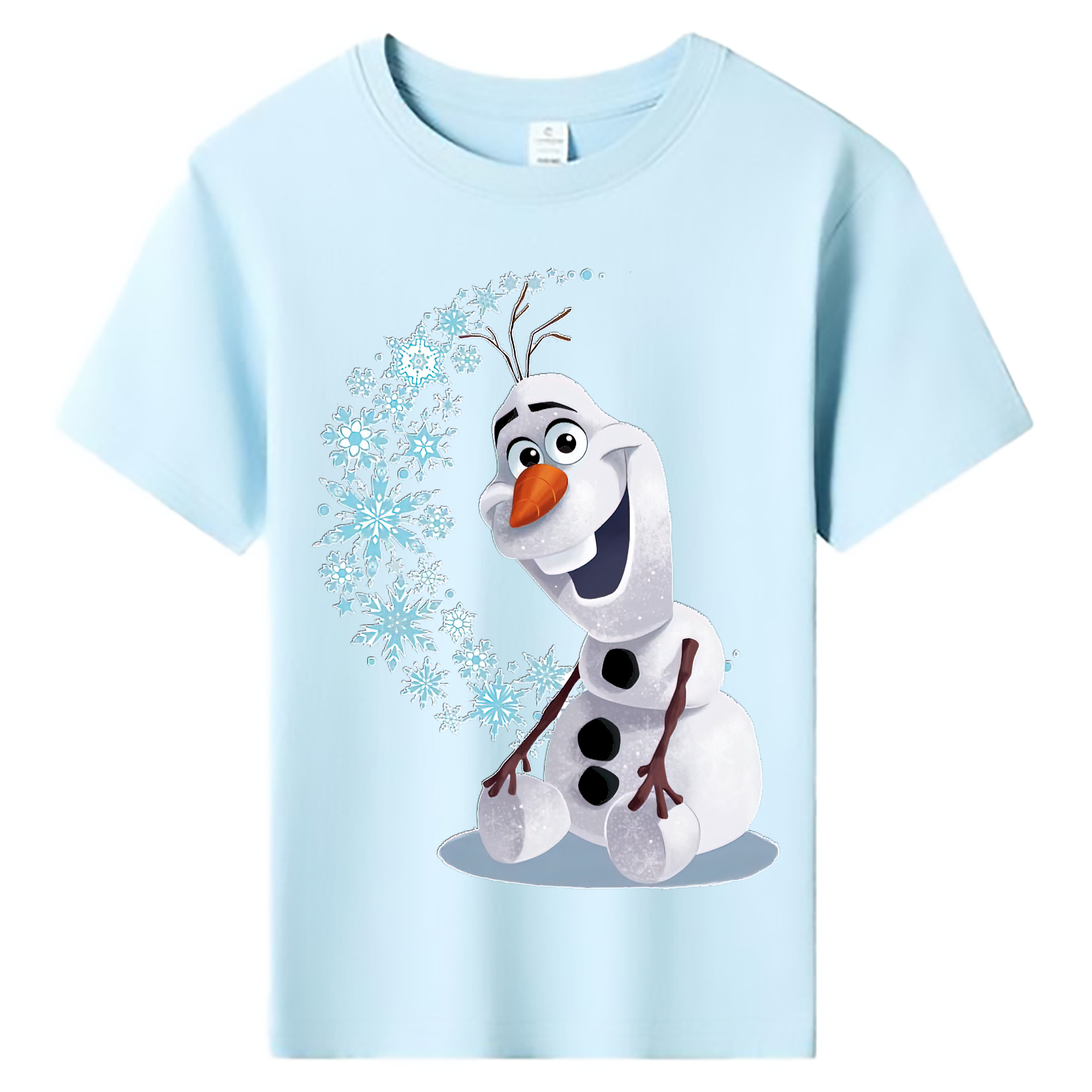 （画像用） アナと雪の女王 アンナ エルサ Frozen Anna Elsa 綿100％キッズTシャツ（フロントプリント）